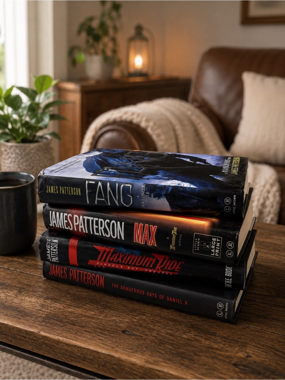 James Patterson Hardcover Book Bundle | Fang • Max • Maximum Ride • Daniel X
